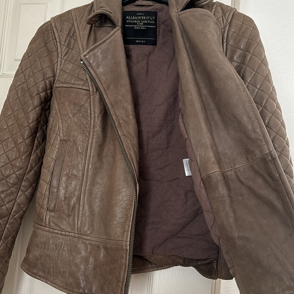 All Saints Rally Leather Jacket - Picture 8 of 9